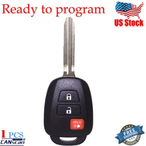 For 2013-2021 Toyota RAV4 Kluger Tacoma HYQ12BDM Uncut Remote Key Fob 3B H Chip - Bild 1 von 9