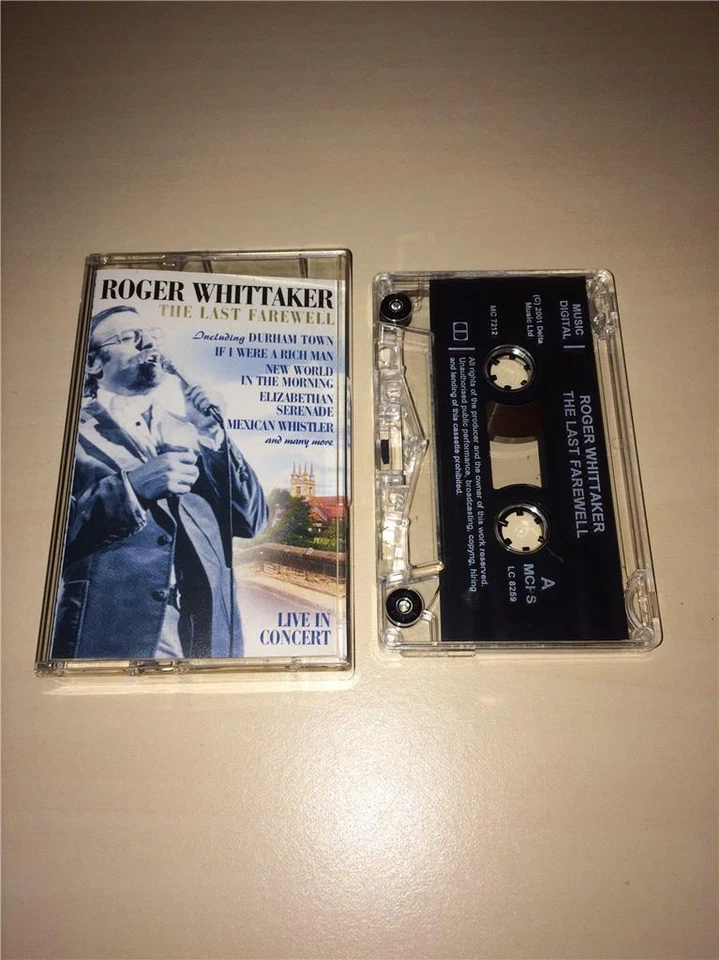 ROGER WHITTAKER 'THE LAST FAREWELL' - Cassette - DELTA - MC 7212 - VGC - 2000 - Image 1 of 1