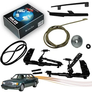 For Mercedes 190 W201 E W124 Electric Sunroof Brackets, Cable, Seal, Gear Set - Bild 1 von 8