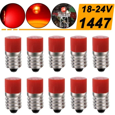 Red No 1447 light LED bulbs 18 volt for Lionel trains & accessories.10Pcs - Image 1 of 4