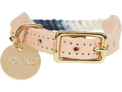 Found My Animal L45806 Brown Ombre Cotton Rope Dog Collar Size Small - Image 1 of 3