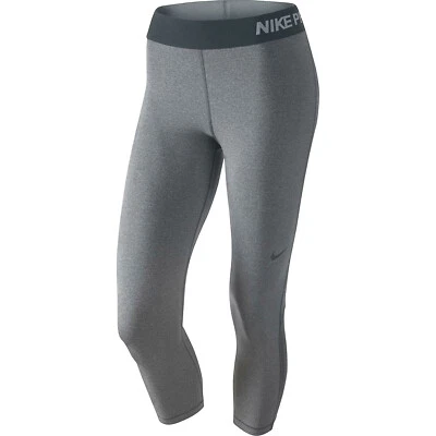 NOVO NIKE [L] Feminino PRO COOL Dri-Fit Ginásio Capri/Cinza Urze 725468-021 - Imagem 1 de 4