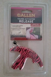 ALLEN PINK AND BLACK THUMB ACTIVATED RELEASE #15393 Right or Left Handed - NEW - Picture 1 of 7