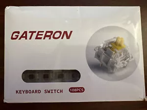 Gateron Brown Tactile KS-9 Pro Keyboard switches 108 pieces - 4 Yellow Linear - Picture 1 of 2