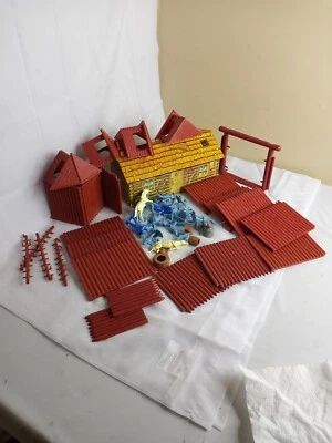 Replacement Parts For Vintage Marx Fort Apache Barn Tin Litho Cavalry Supply Set - Image 1 of 4