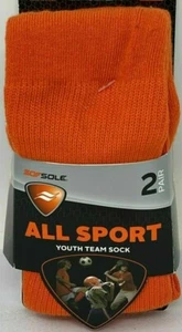 Calcetines All Sport Performance Team 2pk YOUTH M 5-9.5 Naranja - Imagen 1 de 5