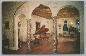 Ringling’s Residence, The Ballroom, Sarasota, Florida, EE. UU., Tarjeta postal vintage. - Imagen 1 de 2