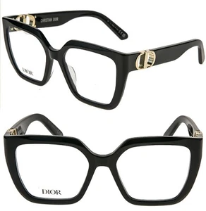 CHRISTIAN DIOR MONTAIGNE S1I Black 54mm Optical Eyeglasses 30MONTAIGNEO CD50090I - Picture 1 of 10