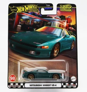 MODELLINO AUTO STATICO MATTEL MITSUBISHI 3000GT VR-4 COUPE 1991 VERDE SCALA 1/64 - Imagen 1 de 5