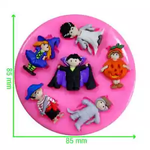 Halloween Vestido Elegante Vampiro Calabaza Pirata Molde Silicona por Fairie Blessings - Imagen 1 de 5