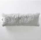 Pottery Barn Teen Fluffy Luxe Body Pillow - Cover Only - Stone Gray