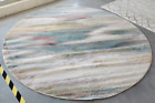 Beige 6'-7" X Round Damaged Binding Rug, Reduced Price 1172721979 Sky542a-7R
