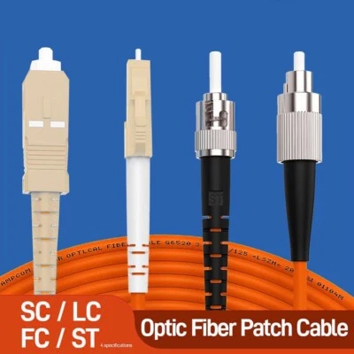 Fiber Patch Cable LC to LC Multimode Duplex OM4 Jumper Cord Optic Cable 3M - Image 1 of 4