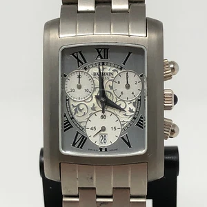 Balmain Chronograph Watch TITANIUM Swiss Quartz Mens Ladies Unisex OLD STOCK - Picture 1 of 15