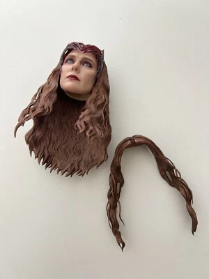 Figura Esculpida Cabeza 1:6 Hot Toys MMS653 Bruja Escarlata 5.0 Accesorios Coleccionables Foto 1 de 4