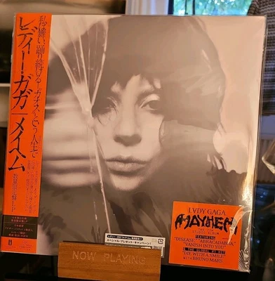 RARE Lady Gaga Mayhem Limited Edition Vinyl Record 2 LP JAPANESE OBI MEGAJACKET - Image 1 of 3