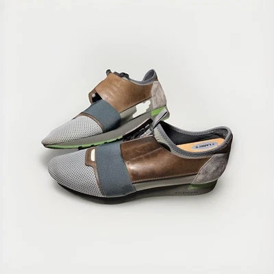 Balenciaga Race Runner Size 44 Beige & Black Made In Italy - Image 1 of 4