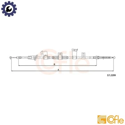 CABLE TIRAR FRENO DE ESTACIONAMIENTO 17.2299 PARA MITSUBISHI OUTLANDER/SPORT ASX/SUV/Van 1.6L Foto 1 de 4