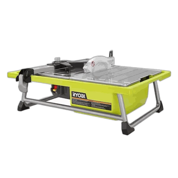 RYOBI 4,8 amperios 7 pulgadas Sierra para azulejos húmedos de mesa con cable de hoja Foto 1 de 1
