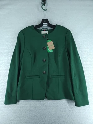 Boden Hampstead Ponte Twill Blazer - Hunter Green Nwt $199 Size 10  - Image 1 of 4