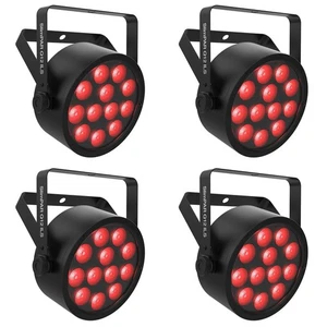(4) Chauvet DJ SlimPAR Q12 ILS RGBA D-Fi USB DMX Par Can Party/Stage Wash Lights - Picture 1 of 8