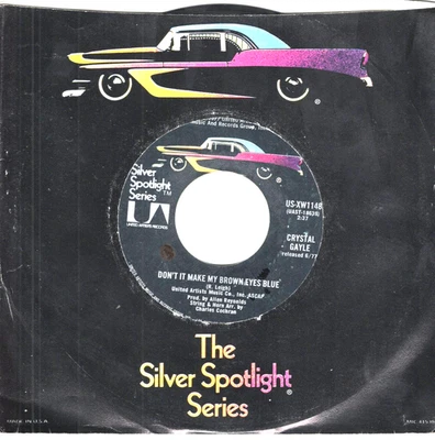 Crystal Gale: не делайте мои карие глаза синий / зеленый двери... 45 об/мин 9814 - Изображение 1 из 3