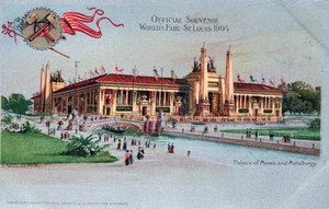 1904 St. Louis World's Fair Palace Of Mines And Metallurgy Postcard - Picture 1 of 2