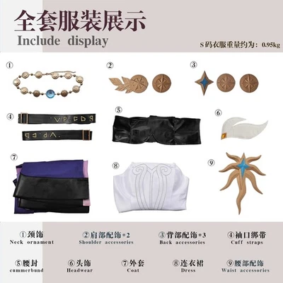 Honkai: Star Rail Cirene Halloween Disfraz Disfraz Conjunto Vestido Abrigo Conjunto Completo  Foto 1 de 4