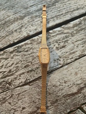 Vintage Certina Swiss quartz watch gold plated Ladies Wrist Watch rare timepiece - image 1 of 4