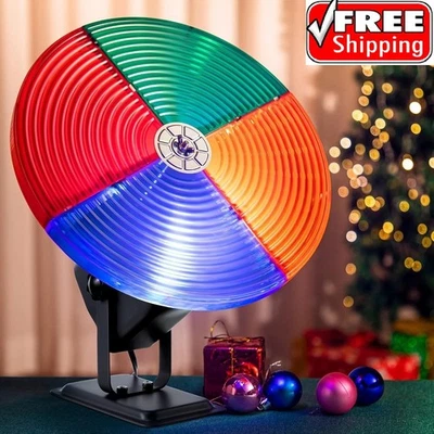 Color Wheel for Christmas Tree with E27 LED Light, Quiet Smooth Rotating Color W - Image 1 of 4