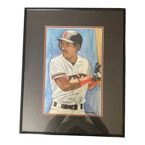 Barry Bonds Signed Original Watercolor By Topps Artist John Giancaspro JSA 1/1 - Picture 1 of 4