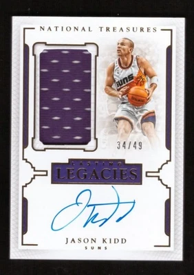 Camiseta deportiva Panini National Treasures Jason Kidd Lasting Legacies 2015-16 automática 34/49 Foto 1 de 2
