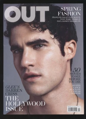 Out Advocate Gay Magazine Hollywood Issue Darren Criss J Edgar Hoover Mar 2011 - Image 1 of 3