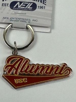 USC Alumni NCAA Varsity Line Metal Keychain Officially Licensed - Image 1 of 4