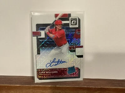 CONNOR WONG 2022 DONRUSS OPTIC RC AUTO WHITE MOJO /99 RED SOX - Image 1 of 2