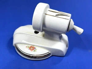 Schöne ca. 1935 Porzellan Wandleuchte Leuchte mit Porzellanzug, Blumenakzente - Bild 1 von 10