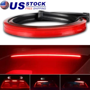 Car 40" LED Third High Brake Light Strip Rear Windshield Stop Turn Signal Tail - Picture 1 of 10
