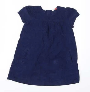 John Lewis Girls Blue Cotton Blend Trapeze & Swing Size 7 Years - Picture 1 of 12