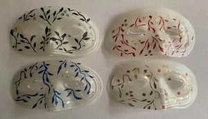 Set of 4 Vintage Austin Art Masquerade Masks - Unused - NOS 1960s - Picture 1 of 1