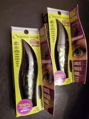  2 Physicians Formula Lash-Boosting Organic Wear Mascara Ultra Black 7561 NEW - Image 1 of 4