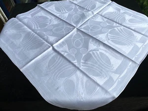 Entwurf von Prof. Peter Behrens grosse Leinendamast Tafelserviette nach 1903 - Bild 1 von 5