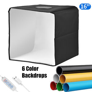Fotobox Fotostudio Set LED Lichtbox für Professionelle Fotografie 40x40x40cm