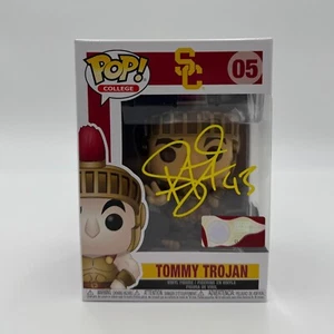TROY POLAMALU SIGNED/AUTOGRAPHED FUNKO POP FOOTBALL #5 USC TOMMY TROJAN - BAS - Picture 1 of 13