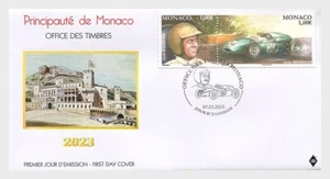 monaco 2023 race cars sport formula pilot JACK BRABHAM 1926 driver 2v FDC PJ - Picture 1 of 1