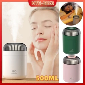 Portable 500ML Mini Electric Air Humidifier Diffuser Led For Home/Car/Office UK - Picture 1 of 34