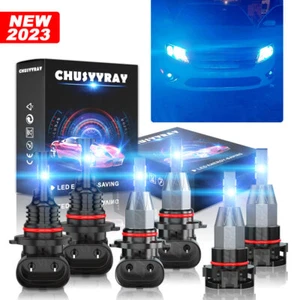 For Dodge Journey 2010-2019 - 6x 8000K LED Headlight + Fog Light Bulbs Combo Kit - Picture 1 of 15