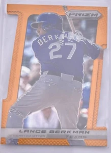 2013 Panini Prizm #54 Lance Berkman Prizms Orange Die Cut #/60 - Picture 1 of 2