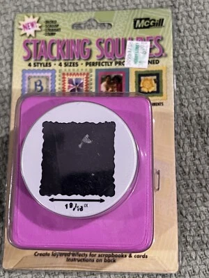 1 Deckle Square Punch, McGill Perfect Cuts for Patera Pendants 1 1/4" Square * - Image 1 of 4