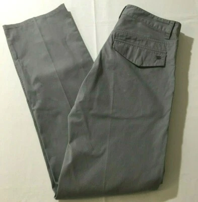 Pantalones de mezclilla para mujer Joe’s grises rectos relajados con solapa bolsillo 100 % algodón talla 29 Foto 1 de 4