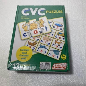 Junior Learning CVC Puzzles NEW in Plastic - Imagen 1 de 7